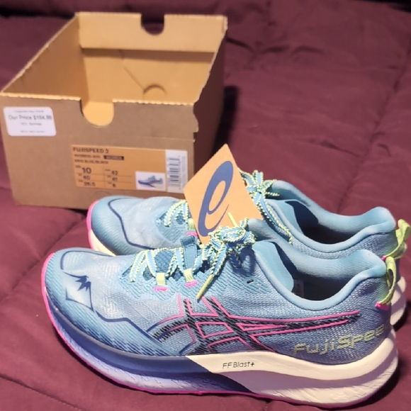 Asics Shoes - NWT Asics Fugi Speed 2 Women's 10 Running Sneakers Tennis Shoes Hot Pink Blue